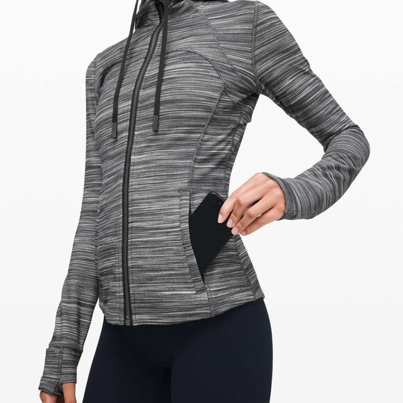Lululemon Hooded Define Jacket *Nulu Heathered Black/ White/ Gray - Picture 6 of 10